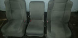 99 -08 FORD F250 F350 F450 FRONT TAN CLOTH MANUAL SEATS CENTER CONSOLE JUMP SEAT