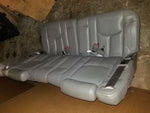 01 - 06 CHEVY TAHOE YUKON ESCALADE GRAY LEATHER 3RD THIRD ROW SPLIT SEATS SEAT