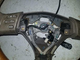 04 05 - 09 LEXUS RX330 RX350 RX400h WOODGRAIN STEERING WHEEL W/ LEATHER CRUISE