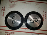 05 06 INFINITI QX56 CHROME WHEEL CENTER CAPS PAIR OEM