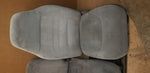 88 - 96 FORD F150 F250 F350 FRONT GRAY CLOTH MANUAL SEATS CENTER CONSOLE JUMP SEAT OEM