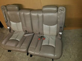 00 - 06 TAHOE YUKON DENALI ESCALADE 2 TONE TAN LEATHER 3RD ROW SPLIT SEATS SEAT