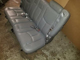 01 - 06 CHEVY TAHOE YUKON ESCALADE GRAY LEATHER 3RD THIRD ROW SPLIT SEATS SEAT