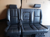 07 - 14 CHEVY TAHOE YUKON ESCALADE BLACK LEATHER 2ND ROW BENCH 60/40 SEATS SEAT