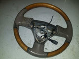 04 05 - 09 LEXUS RX330 RX350 RX400h WOODGRAIN STEERING WHEEL W/ LEATHER CRUISE
