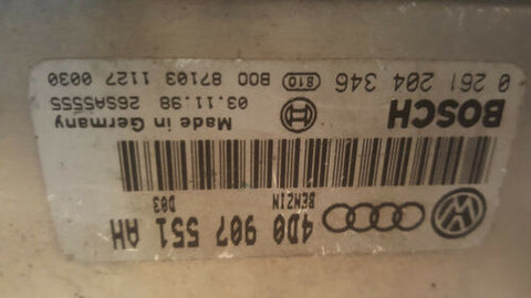 97 01 Audi A4 A6 Engine Computer Control Module ECU ECM 4D0 907 551 AH