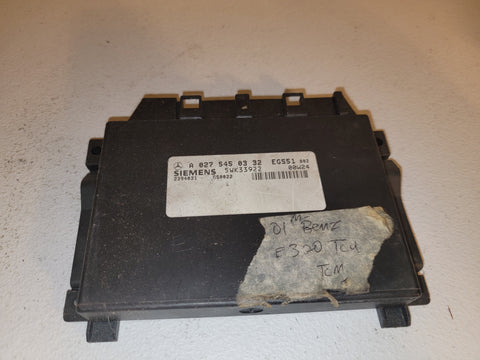 02 - 05 Mercedes W202 W208 W210 C class Transmission Computer Tcu Tcm 0275450332 5WK33922