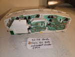 92-95 HONDA CIVIC EX AUTO INSTRUMENT CLUSTER GUAGE SPEEDOMETER HR-0163-004 279K MILES