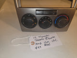 06 Hyundai Tiburon Temperature Climate Control Bezel OEM