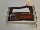 03-06 Escalade Center Console Display Dash Trim Clock Bezel Woodgrain & Tan OEM